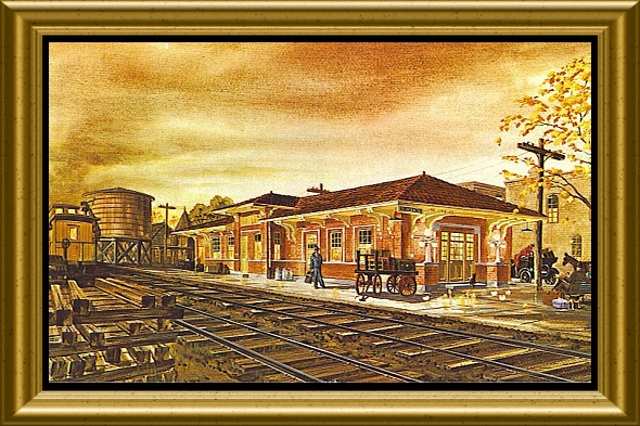 Old Eminence Depot Postcard